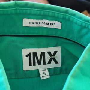 Express 1MX Extra Slim Fit Shirt in Teal